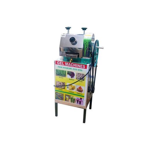 Heavy Duty Sugarcane Juicer Extractor with Electric and Manual Function Stainless Steel/ Silver