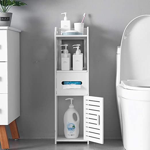 Bathroom toiletries cabinet organizer