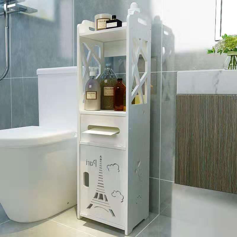 Bathroom toiletries cabinet organizer