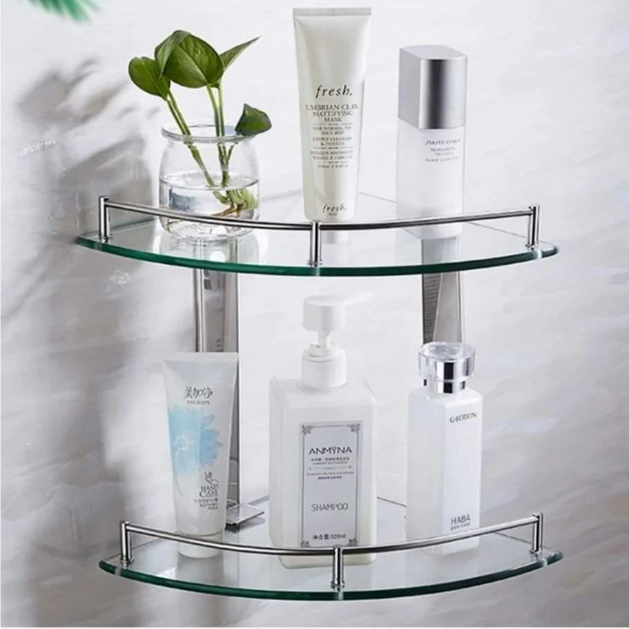 FB_IMG_1648567275418.jpg Bathroom corner shelf (Glass)