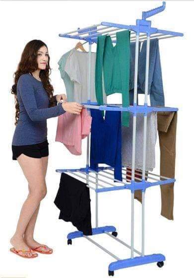 Foldable cloth drying rack