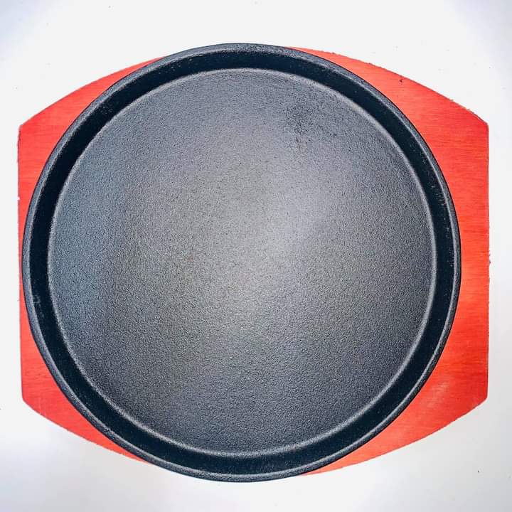 Sizzling hot plate