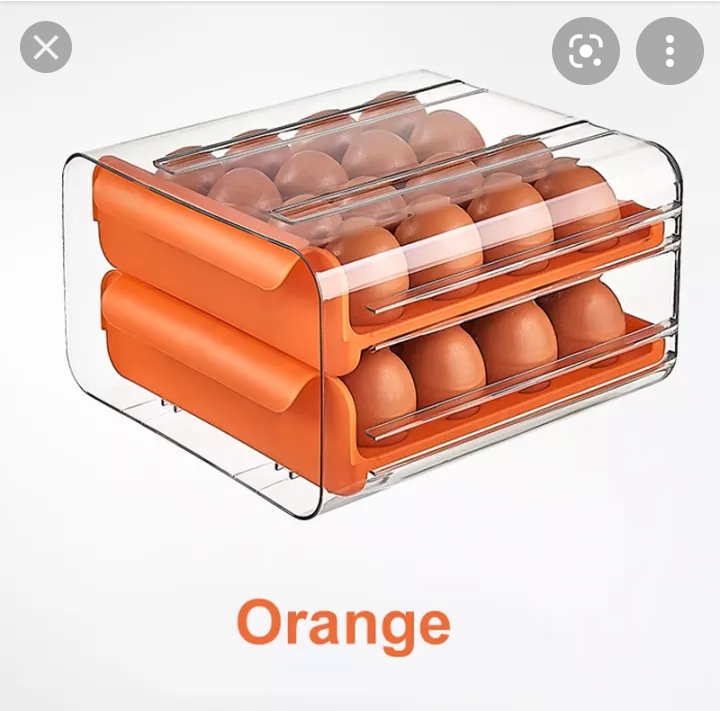 Acyric double egg tray