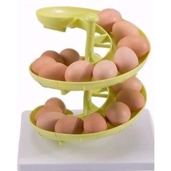 Spiral fruit/egg organizer