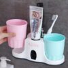 Toothpaste dispenser with cups