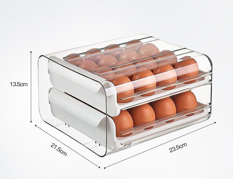 Acyric double egg tray
