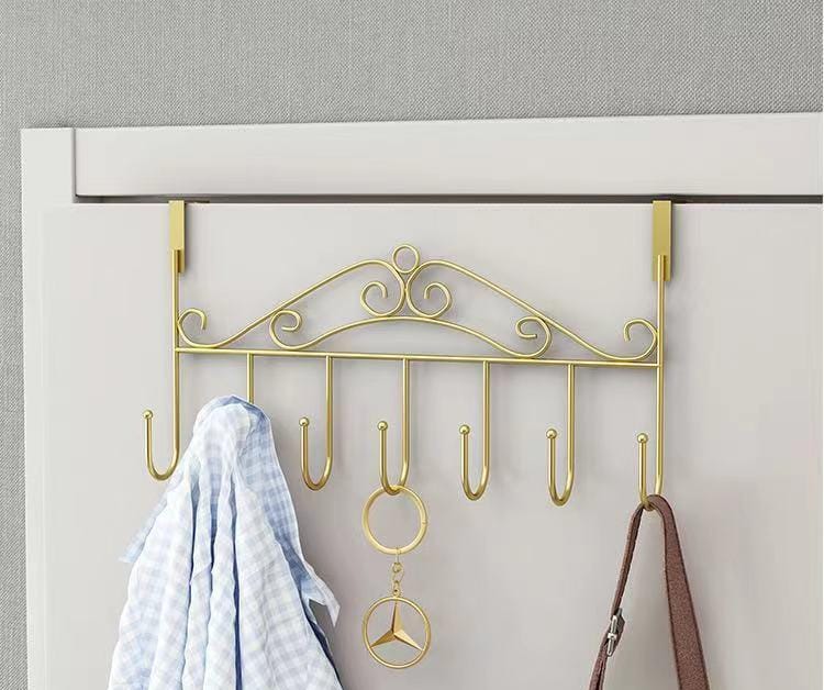 Heavy gauge behind the door 7 hooks hanger n