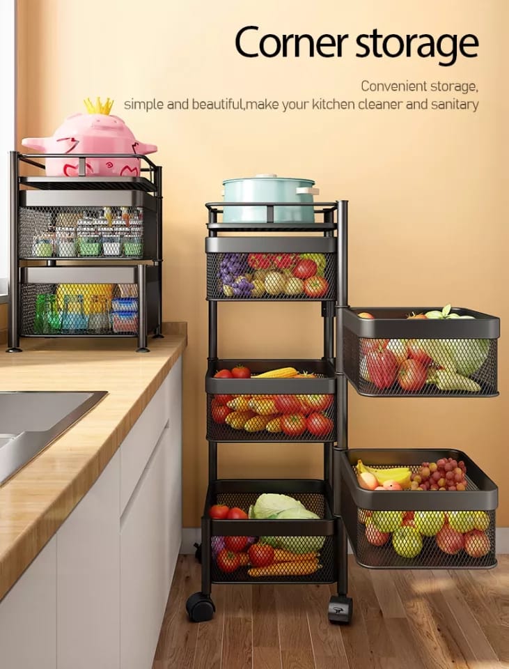 5-tier Kitchen storage rack