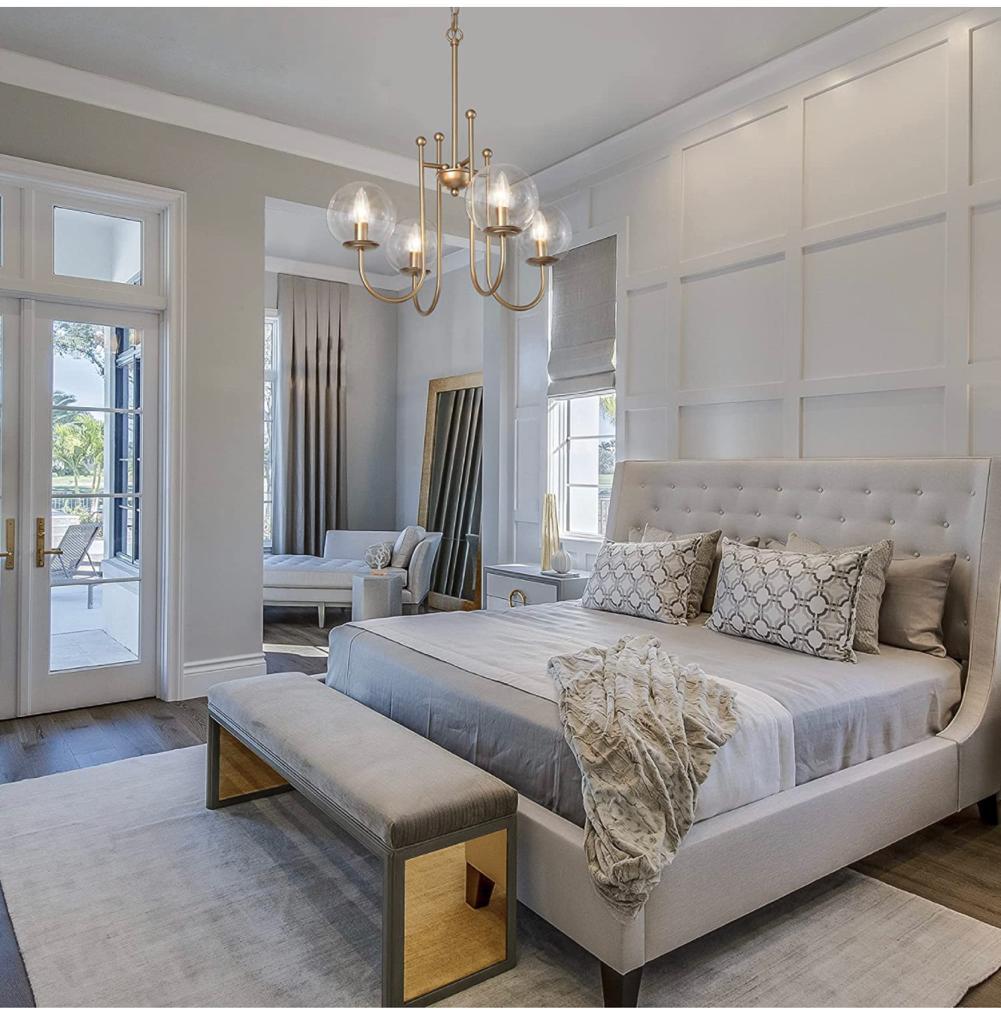 Large Globe, Brass Pendant Light Fixtures