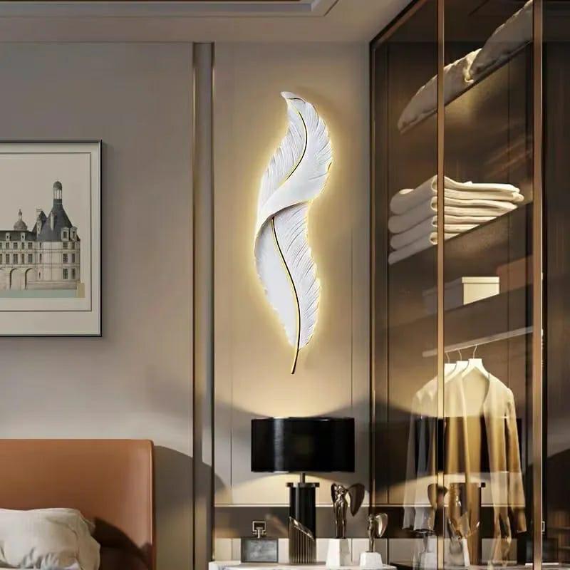 IMG-20230511-WA0260.jpg Long Hanging Nordic Feather Wall Lamp