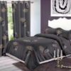 Duvet cover with curtains