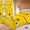 Duvet cover with curtains