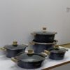 15PCS QUALITY GRANITE COOKWARE SET