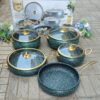 9pcs Granite Coating Cookware*