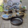 9pcs Granite Coating Cookware*