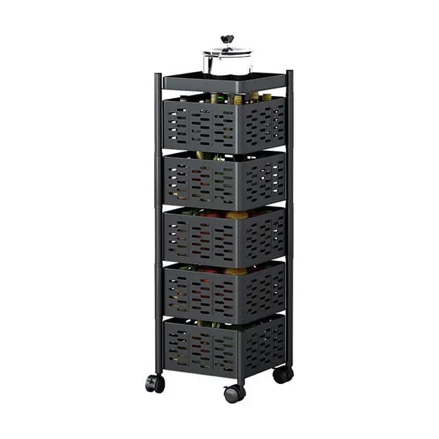 5Tier Square Multi-layer Basket Storage Rack