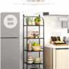 5 tier metallic rack