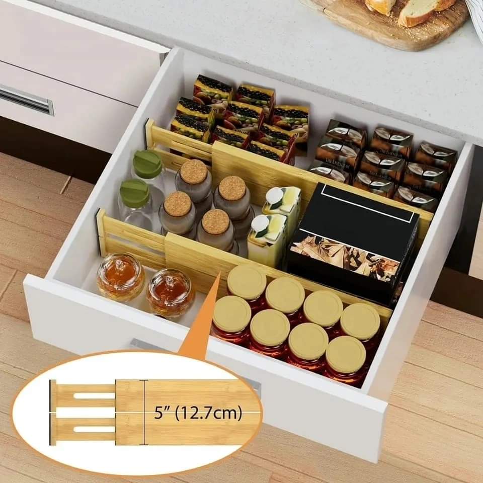 Bamboo drawer Dividers