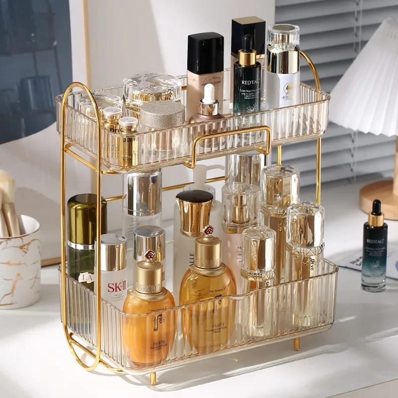 IMG-20240708-WA3982 Acrylic Double layer cosmetic organizer