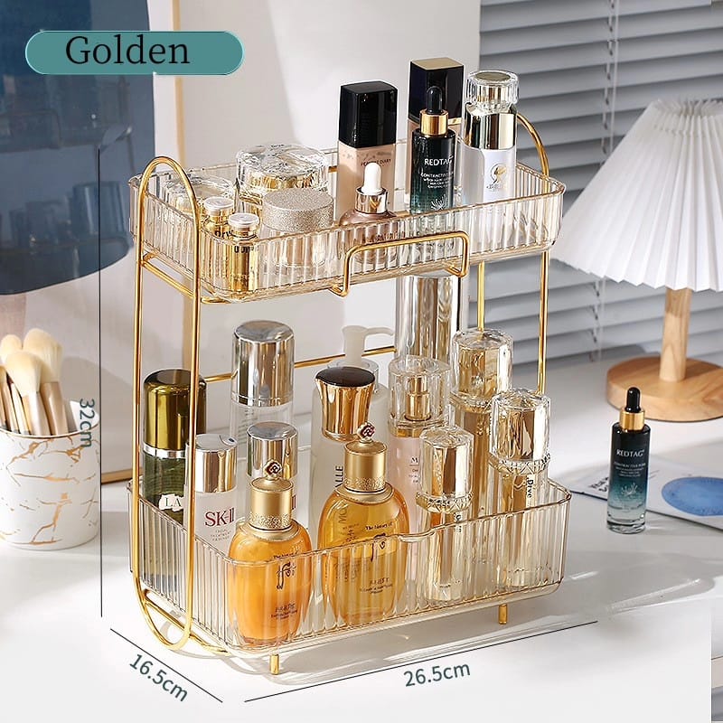 IMG-20240708-WA3986 Acrylic Double layer cosmetic organizer