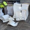 36 Dinner set with gold rim