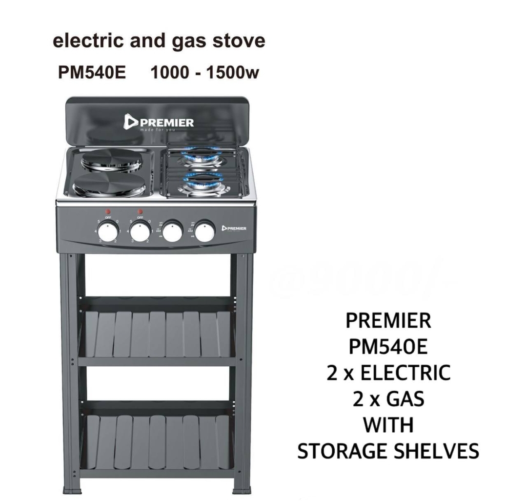 2 Electric and 2 Gas stove